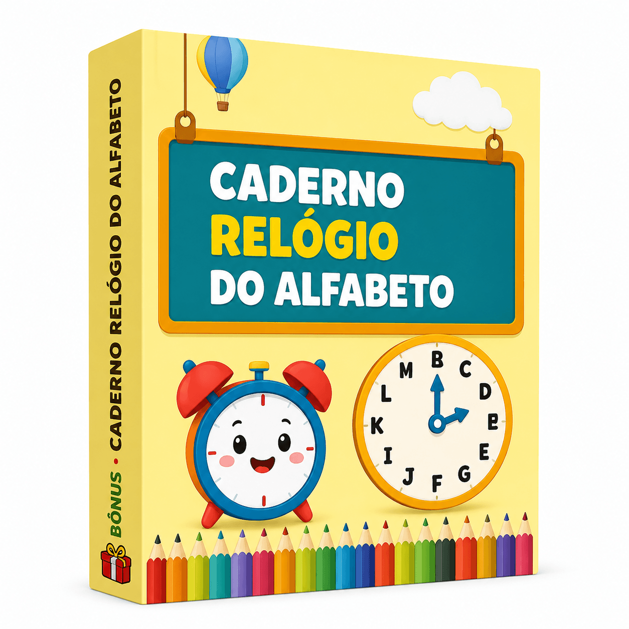 Caderno Relógio do Alfabeto