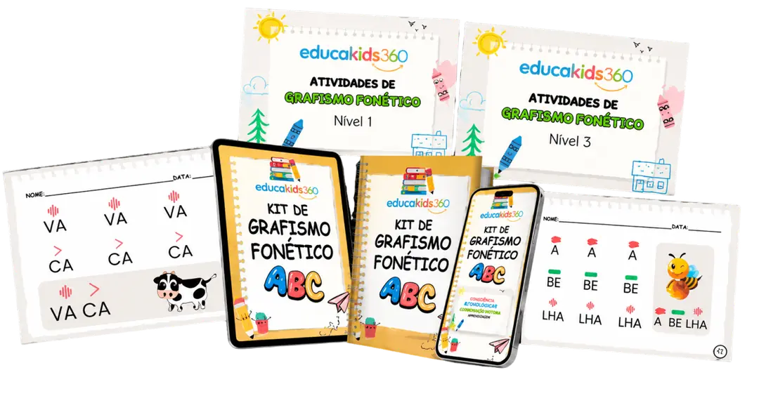 Kit Educakids360 — Método Grafismo Fonético